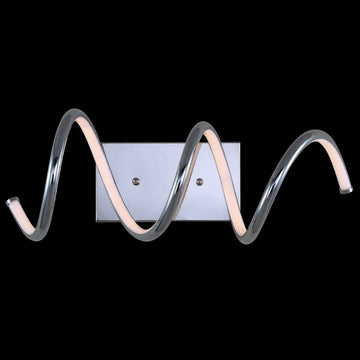 Scribble 7" Modern Metal Integrated LED Vanity Light Sconce - JONATHAN Y